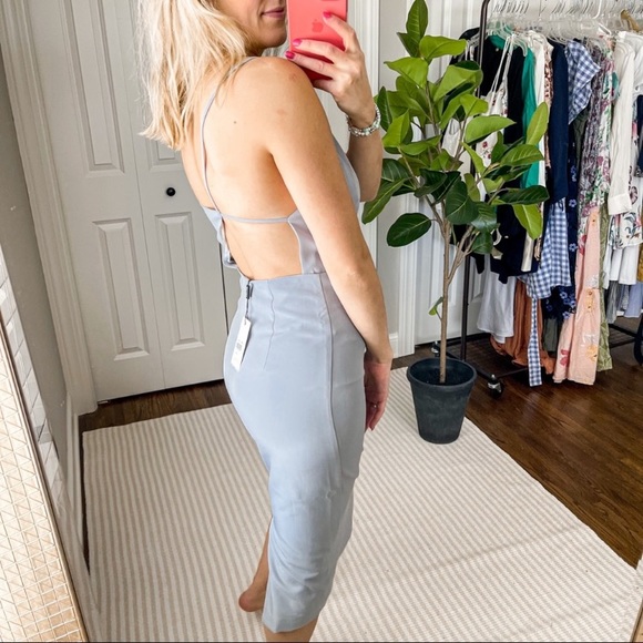 Bardot Asymmetrical Open Back Dress - Picture 3 of 10